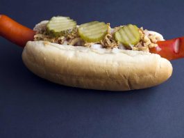 Colorful Food: Red Sausage, a speciality of Denmark