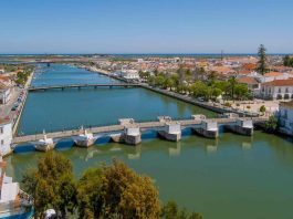 Tavira town by the sea, Algarve, Portugal