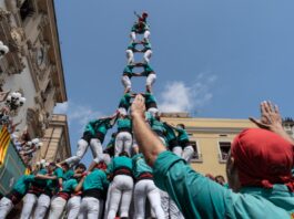 HUMAN TOWER: We made it to the top!