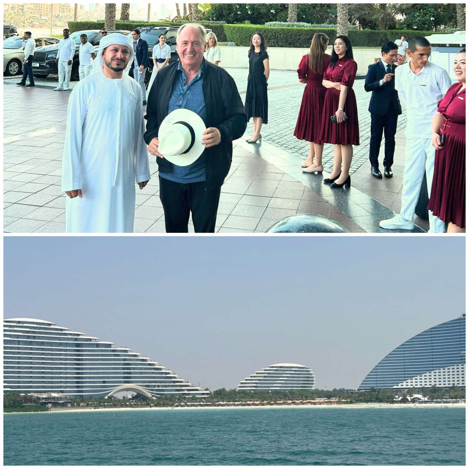 Even departing Burj Al Arab is a high profile experience.