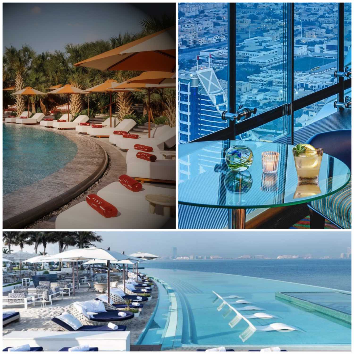 The pool area, the view - Tre-Burj Al Arab